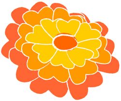 Yellow Marigolds Clip Art – Clipart Free Download