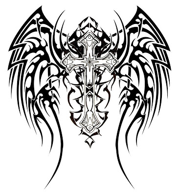 Cross tattoos with wings for men Archives - Chopper tattoo website ...