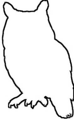 Best Photos of Owl Outline Template - Owl Template, Free Printable ...