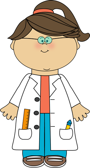 Clipart of science girl ponytail - ClipartFox