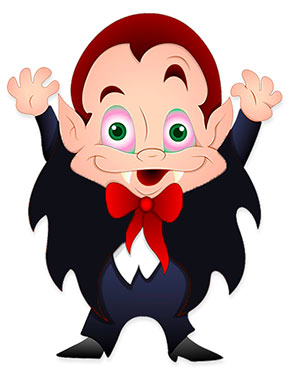 Cute halloween vampire clipart