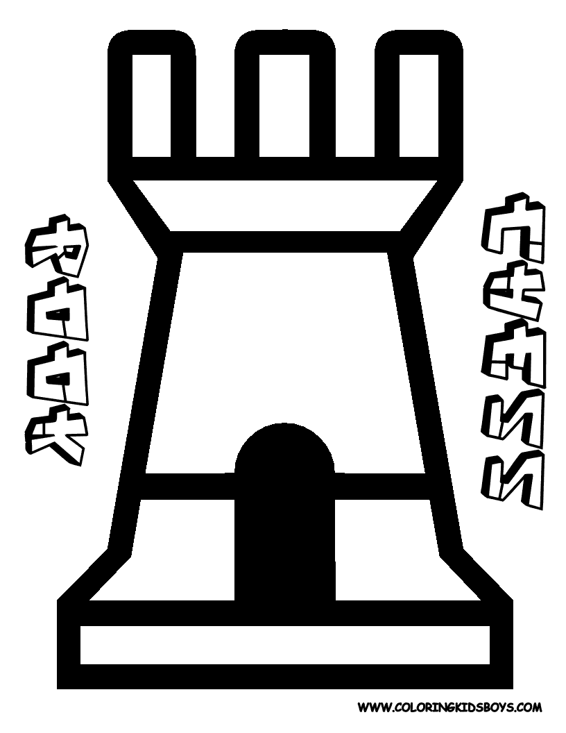 Coloring Page Chess Img 10295