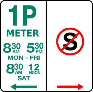 Leomarc Sign Parking And No Standing clip art Free Vector