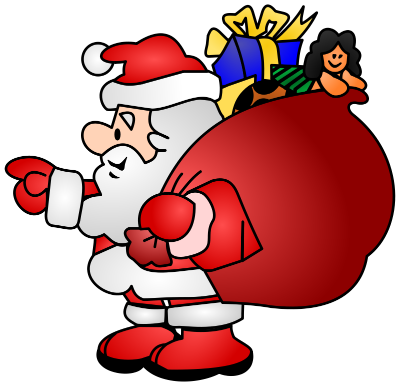Clipart - Santa Clauss - Père Noël