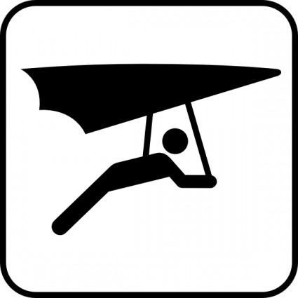 Hang Glider clip art Free vector in Open office drawing svg ( .svg ...