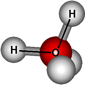 Water molecule structure