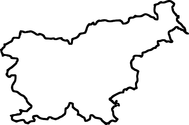 SLOVENIA, EUROPE, GEOGRAPHY, OUTLINE, MAP, BLANK, MAPS - Public ...