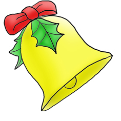 Clip art christmas bells free