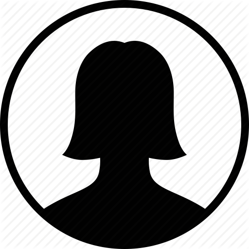 Account, avatar, circle, contact, female, profile, user icon ...