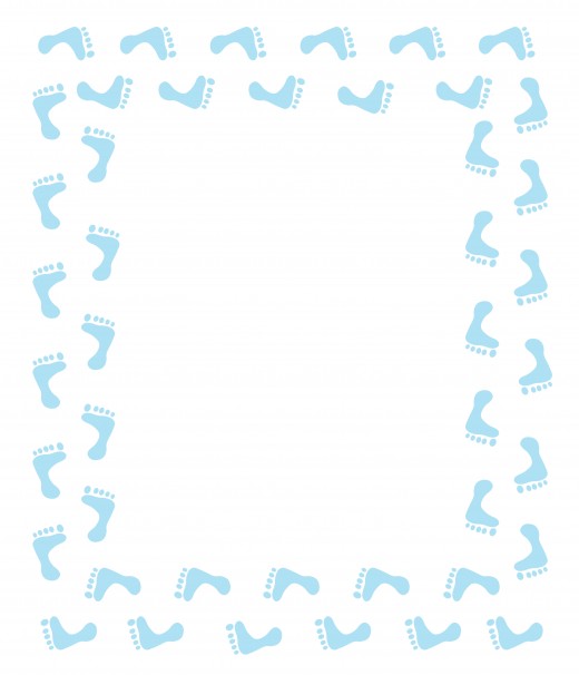 Baby boy borders clipart