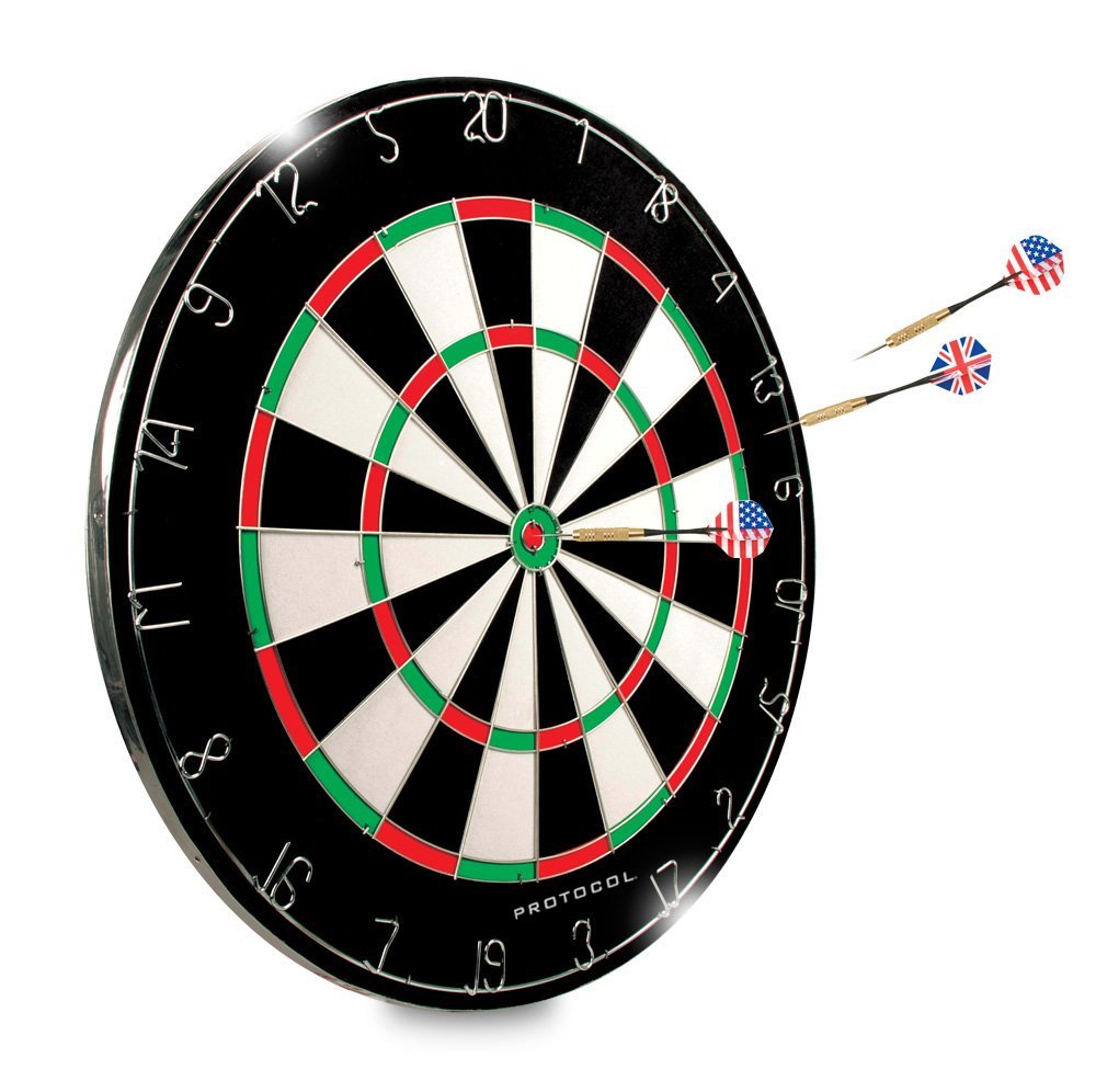 Amazon.com : Protocol Tournament Dartboard - Regulation Size ...