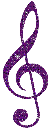 Purple Music Notes Clipart