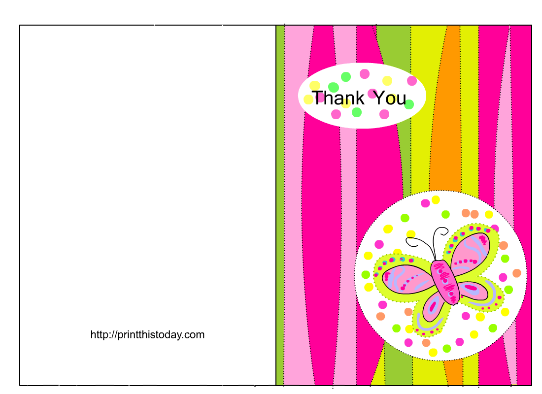 Microsoft Thank You Card Template. free thank you cards templates ...