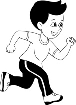 Free Black and White Sports Outline Clipart - Clip Art Pictures ...