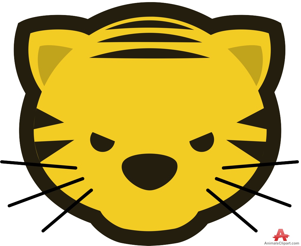 Tiger face clipart