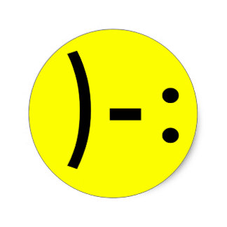 Sad Face Stickers | Zazzle