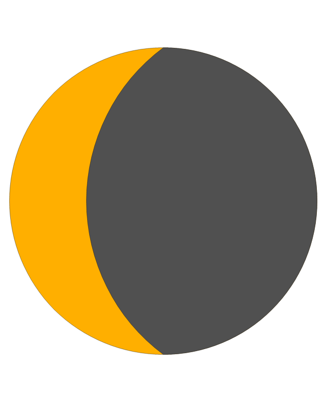 Phases of the moon | Stars and planets - Vector stencils library ...