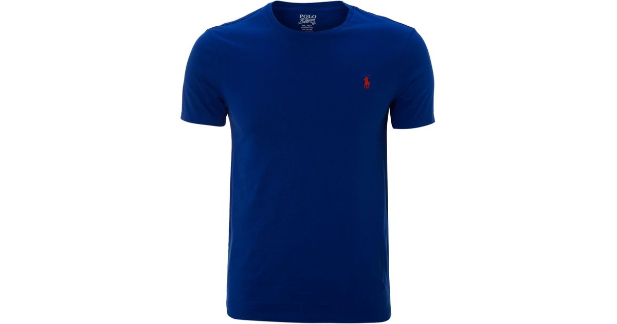Polo ralph lauren Vintage Printed Crew Neck T-shirt in Blue for ...