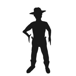 Cowboy silhouette clip art