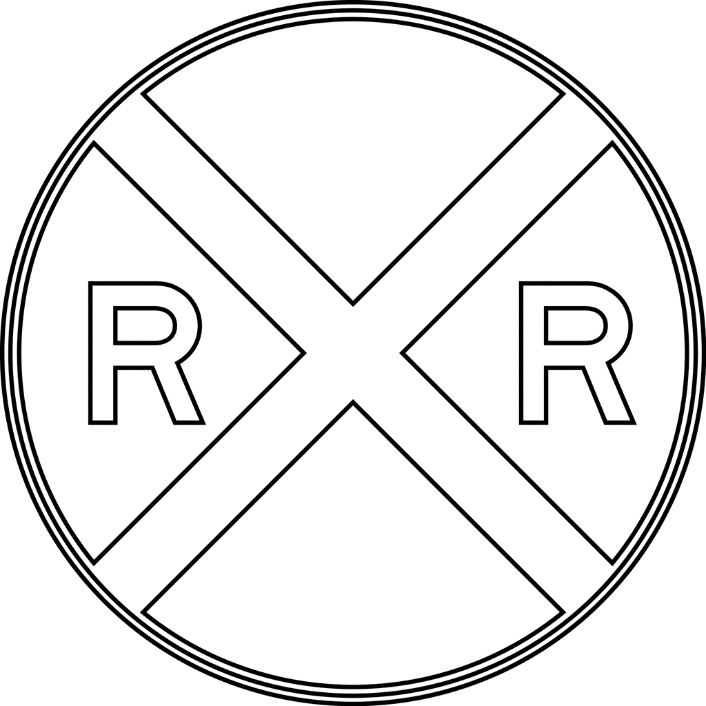 Railroad Crossing Clipart