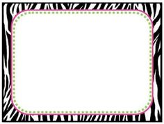 Pics For > Pink Zebra Border Design