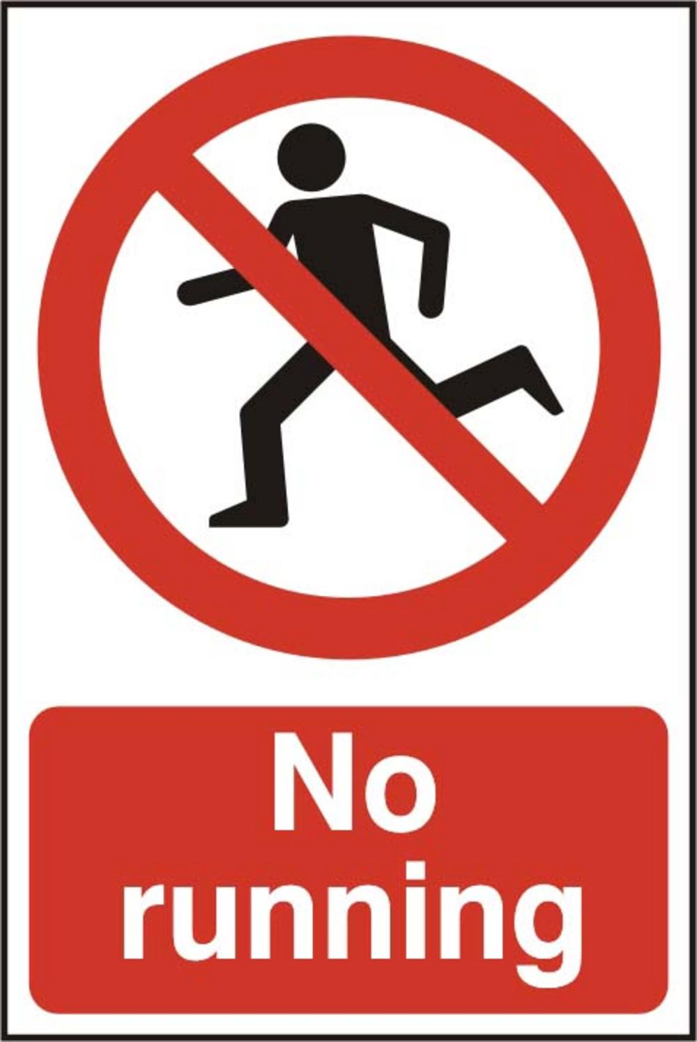 No Running Clipart