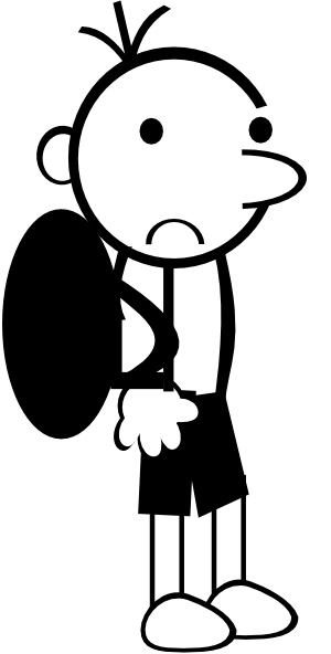 Stick figure student clipart