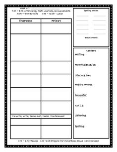 Lesson Plan Templates