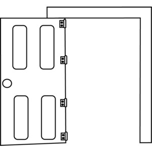Clip art open door