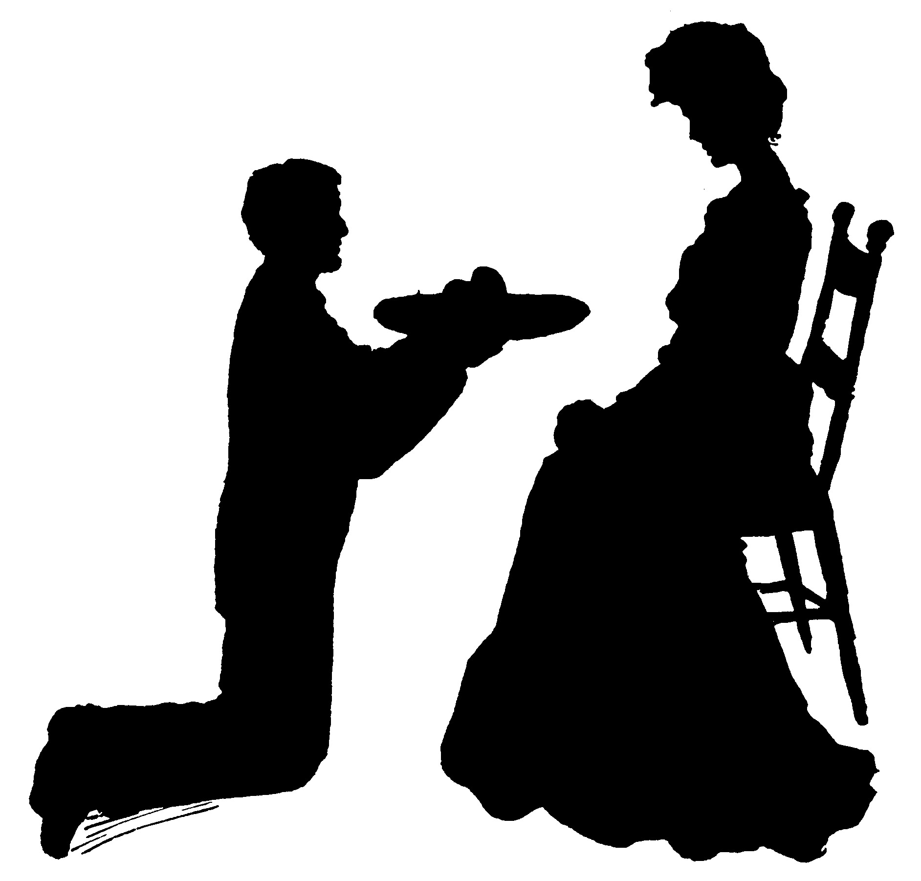 Free Vintage Silhouettes - ClipArt Best