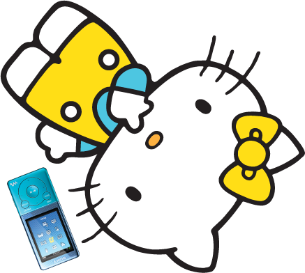 Walkman® E470 with added Hello Kitty Fun
