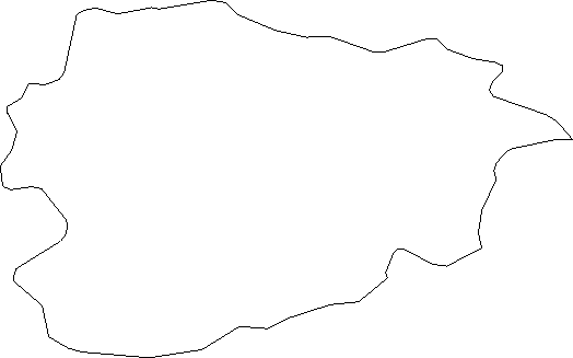 Blank Outline Map of Andorra