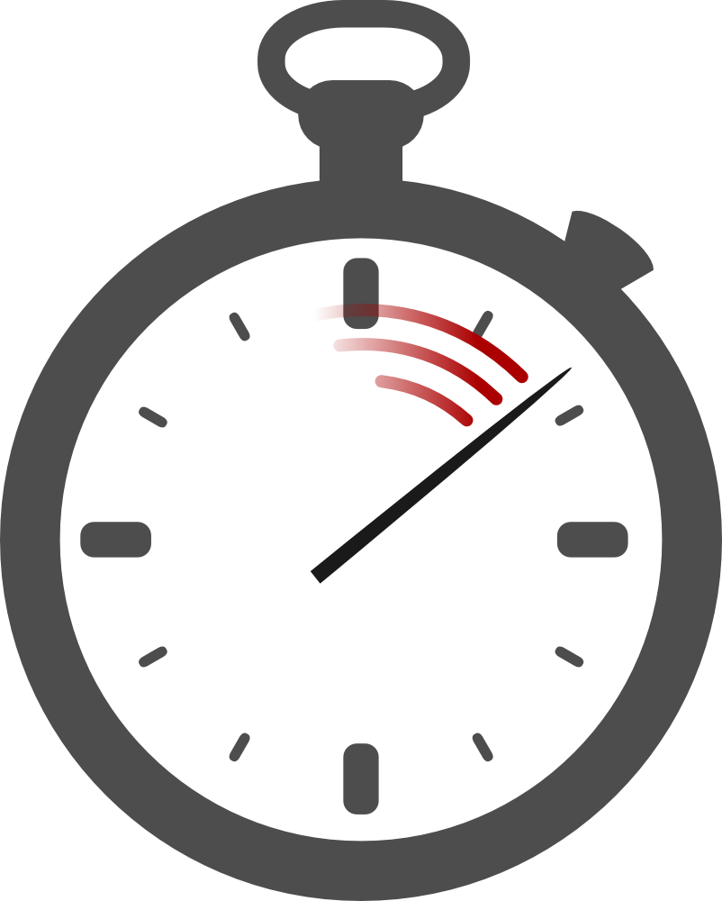 OnlineLabels Clip Art - Stopwatch (No Shading)