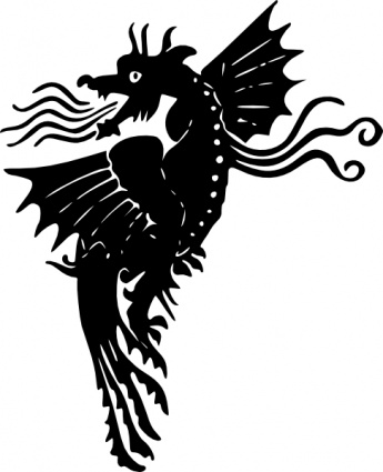 Dragon clip art vector, free vectors