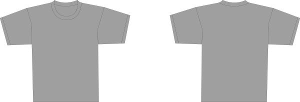 Blank T Shirt Front And Back Template - ClipArt Best