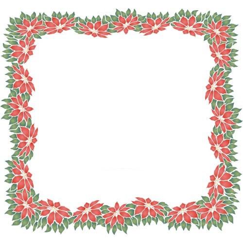 Red Flowers Beautiful Borders Design 2013