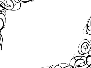 Curly border clipart free