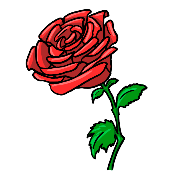 Rose Cartoon Drawing | Free Download Clip Art | Free Clip Art | on ...