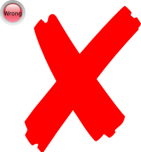 X mark clip art