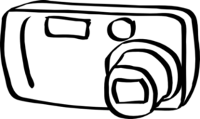Digital Camera Clipart Black And White