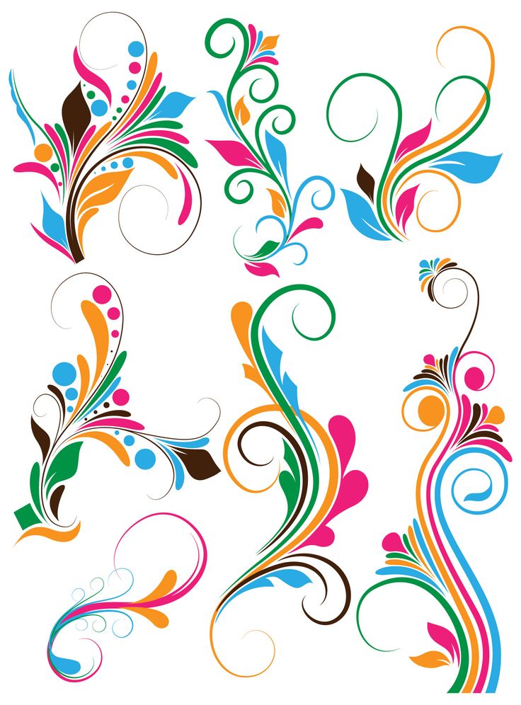 Free Vector Swirl Floral Design Downloads .png - ClipArt Best