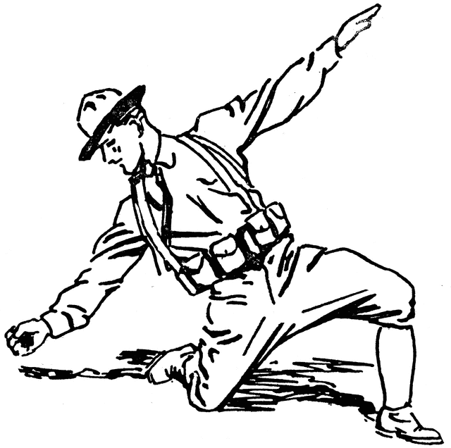 Soldier, Prone, Throwing Grenade | ClipArt ETC