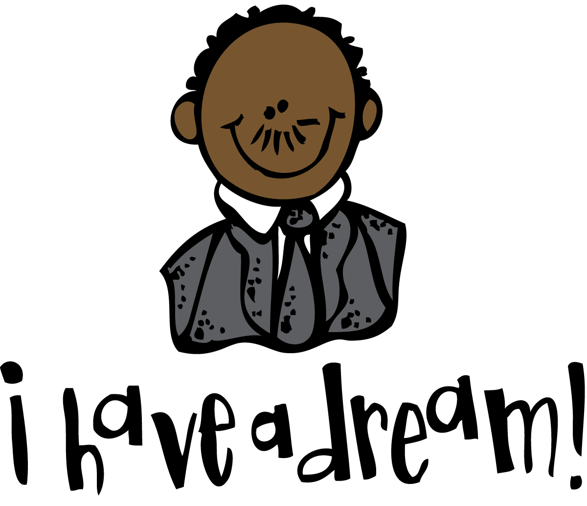 Martin luther king jr clipart transparent background
