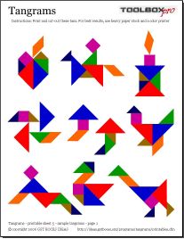Tangram Printable | Math Blocks ...