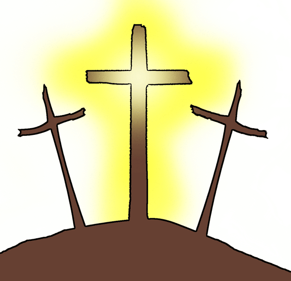 Three crosses clipart free