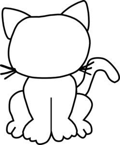 Clipart cat outline