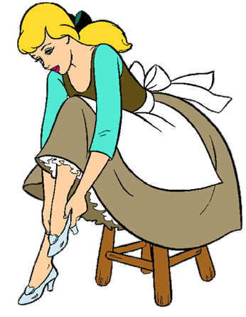 Cinderella glass slipper clipart