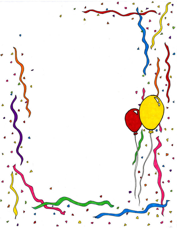 Birthday Border Clipart - Clipartion.com