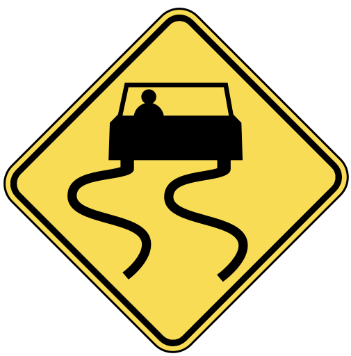 US Road Signs - US Traffic Signs w8-5 (warning)