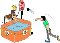 Dunking Booth Clipart